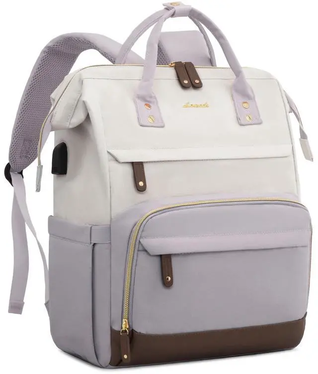 Main image of LOVEVOOK Laptop Backpack for Women, 15.6 Inch Work Business Backpacks Purse With Large Capacity, Waterproof Nurse Bag College Bookbag for School, Waterproof Casual Daypack for Travel