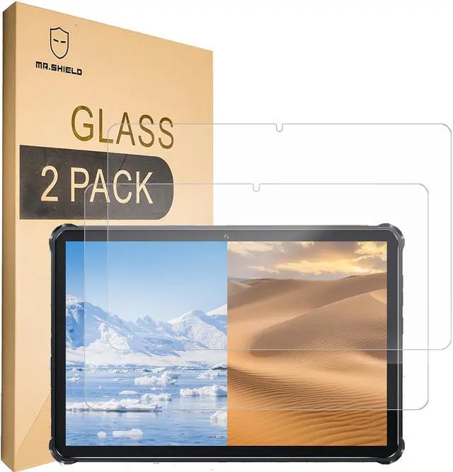 Main image of Mr.Shield Screen Protector compatible with Oukitel RT7 TITAN/Oukitel RT7 [Tempered Glass] [2-PACK] [Japan Glass with 9H Hardness]