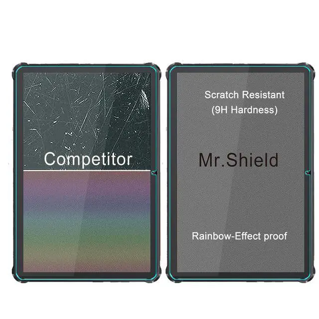 Alt view image 5 of 5 - Mr.Shield Screen Protector compatible with Oukitel RT7 TITAN/Oukitel RT7 [Tempered Glass] [2-PACK] [Japan Glass with 9H Hardness]