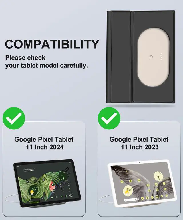 Alt view image 2 of 5 - Touch Keyboard Case for Google Pixel Tablet 11 Inch, Magnetic Keyboard for Pixel Tablet 2023/2024 with Trackpad, Detachable Keypad, Protective Cover with Stylus Pen Holder & Speaker Dock, Deep Blue