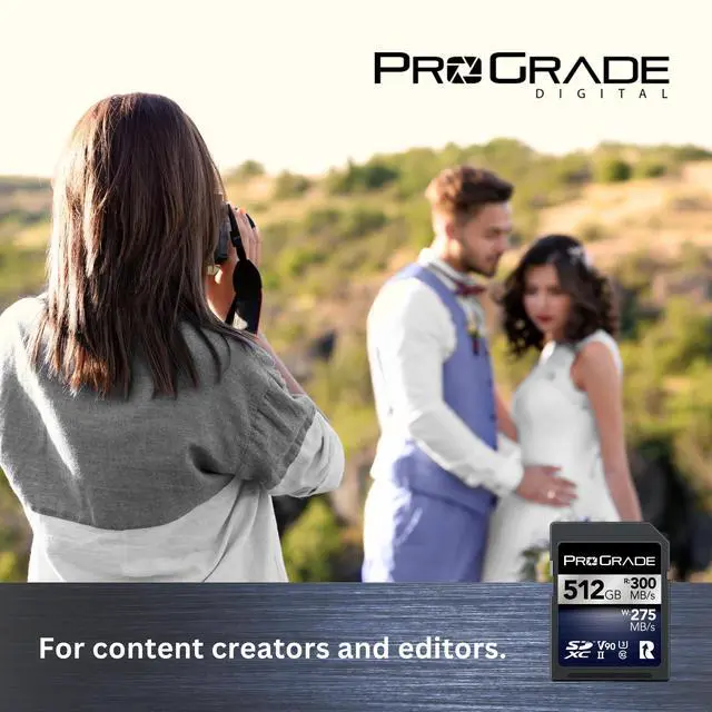 Alt view image 2 of 5 - ProGrade Digital SDXC UHS-II V90 Iridium Memory Card (512GB)