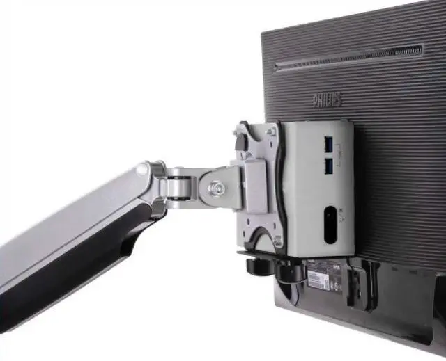 Alt view image 2 of 5 - Mount Plus MP-CPB-1 Thin Client | Mac mini | Intel NUC | Game Console | VESA Mount to Save Space by Mounting Thin Client PC to Back of Monitor, Small TV, Monitor Arm, Stand Pole, Under Desk