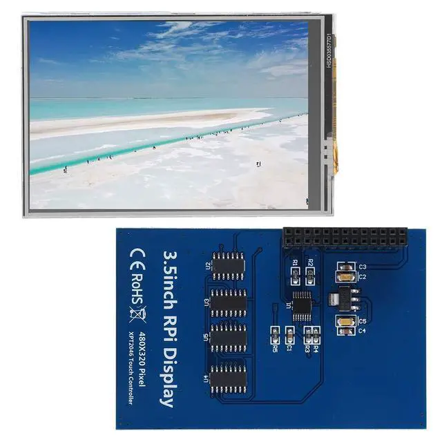 Alt view image 3 of 5 - fosa1 3.5 inch RPi Display, resistive Touch Monitor, Monitor Display with Touch Pen, LCD Touch Panel, optoelectrical displays, Consumer Electronics for 3B
