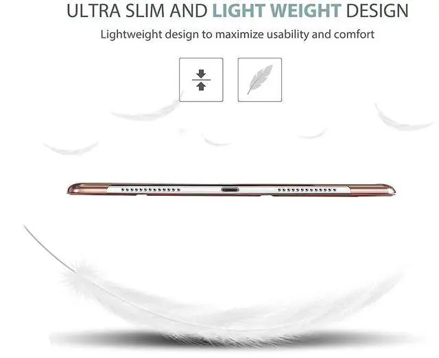 Alt view image 4 of 5 - ProCase iPad Pro 9.7 Rosegold Slim Hard Shell Case Bundle with 2 Pack iPad 9.7 2018 & 2017 / iPad Pro 9.7 / iPad Air 2 / iPad Air Tempered Glass Screen Protectors