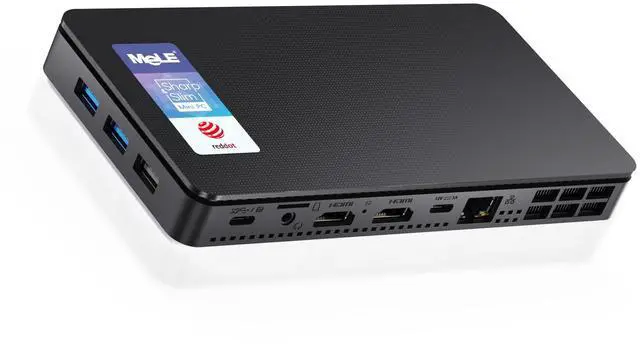 Main image of MeLE Overclock4C N300 Mini PC (up to 3.8GHz 8C/8T) 32GB DDR4 1TB Micro Desktop Computer, 4K Triple Display, All-in-one USB-C, USB3.2/WiFi/BT/Ethernet on Business Home Office