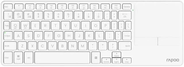 Main image of Rapoo E900T Portable Wireless Keyboard with Touchpad, Multi-Device HTPC Keyboard for PC-Connected TV/Tablet/Steam Deck/Gaming Console/Raspberry Pi/Mini PC - Support Touch Gestures for Windows & Mac