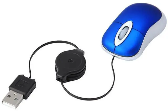 Alt view image 2 of 5 - Hemobllo Wired Mouse - 3 Pcs Mini Mouse for Laptop Retractable Travel Mouse Corded Mouse Wired Computer Mouse Small USB Optical Mouse Portable Mouse for Laptop PC