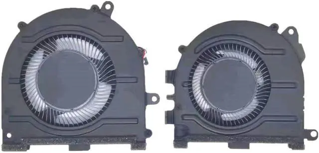 Alt view image 2 of 4 - QUETTERLEE Replacement New Laptop CPU and GPU Cooling Fan for HP 14-EH TPN-W154 Series N10440-001 N10439-001 DFS5K12304363L FPJ7 DFS5F22B04867K FPJ8 DC5V Fan