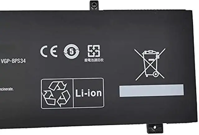 Alt view image 3 of 4 - FLYRLB VGP-BPS34 Replacement Battery Compatible with Sony Vaio 15 Touch SVF15A16CXB SVF14AC1QL SVF14AC1QU SVF14A14CXP SVF14A14CXS SVF14A15CXB SVF14A15CXP SVF14A15CXS - 11.1V 41Wh