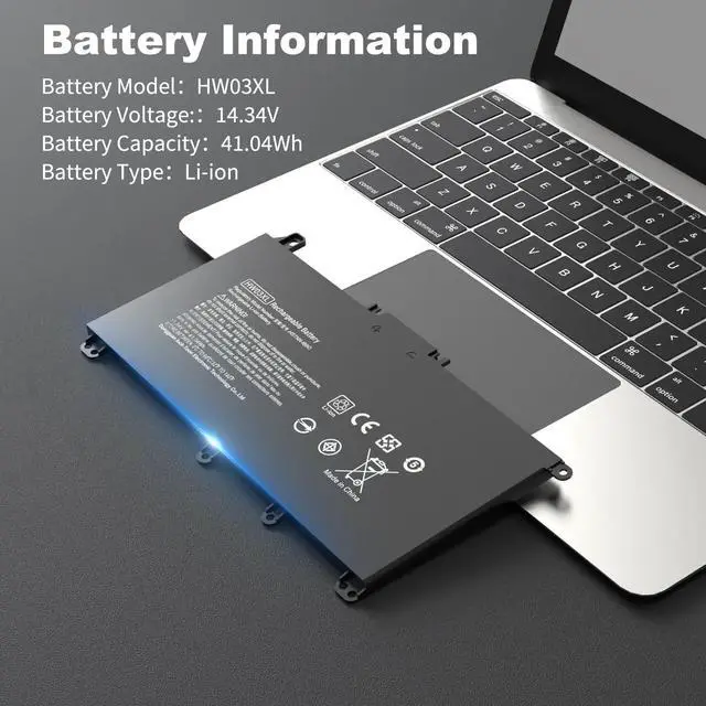Alt view image 2 of 5 - choccosuri HW03XL L97300-005 HWO3XL Battery for HP Pavilion 15-EH 15Z-EH 15T-EG 15-EG 17-CP 17-CN 15-EG0073CL 15-EG1053CL 17-CN0053CL 15-EH0XXX 17-CN0XXX 15-EG0XXX 15-EG0070WM 15-EH0050WM 15-EG1025CL
