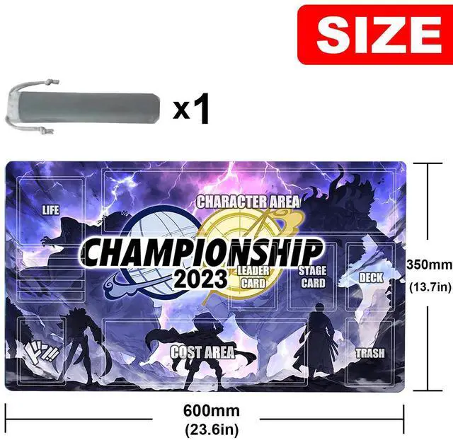 Alt view image 2 of 5 - sabermaster OPCG playmat Card Mat Duel Mat Gaming Competition Pad Card Binder Deck 23.6x13.7in