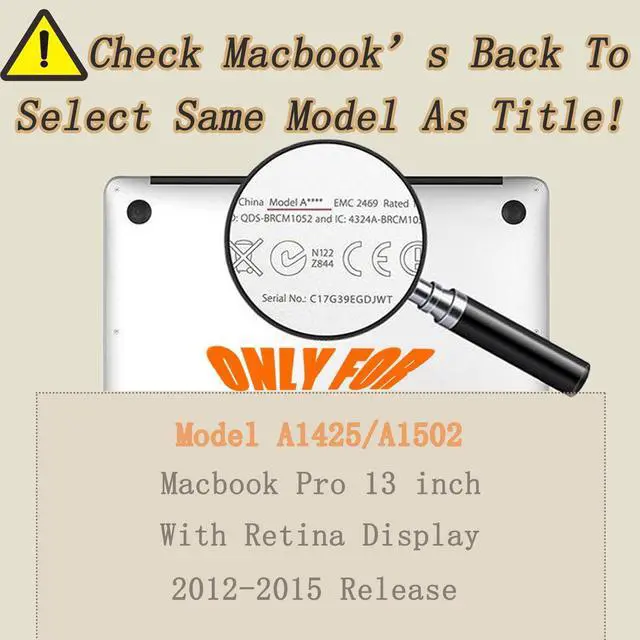 Alt view image 2 of 5 - Laptop Case Compatible with MacBook Pro 13 Inch Case 2015 2014 2013 2012 Release Model A1502 A1425 with Retina Display, Plastic Hard Shell Case Cover & Keyboard Cover Skin - Donut