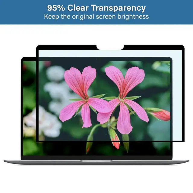 Alt view image 4 of 5 - MOSISO Blue Light Blocking Screen Protector Compatible with MacBook Air 13 inch 2022-2018/Pro 13 2023-2016 M2 M1, Bubble Free Anti Blue Light Blocking Anti Glare Laptop Screen Filter Film
