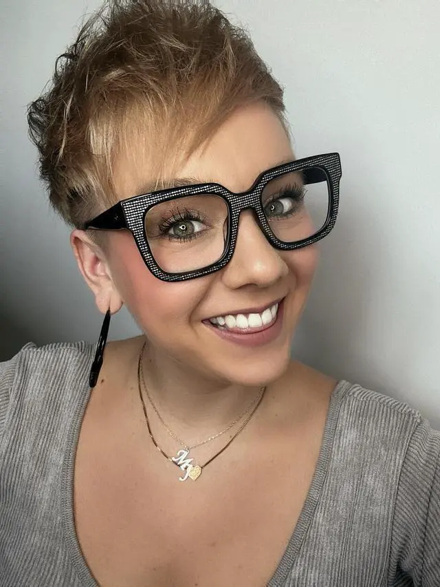 Alt view image 2 of 5 - Zeelool Blue Light Blocking Glasses, Square Acetate Glasses Frame for Women Eyeglasses JGA867013-02B