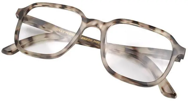 Alt view image 5 of 5 - LONDON MOLE® Hollywood blue light blocking glasses | Cool square shaped blue blockers | Anti eyestrain for screens