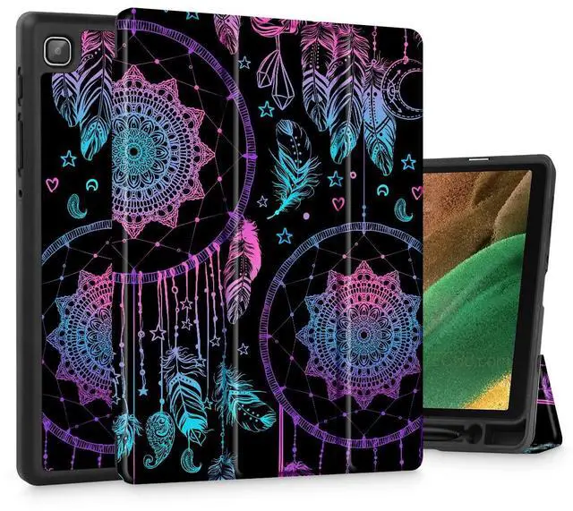Main image of Tuiklol Case for Samsung Galaxy Tab A7 Lite 8.7 inch 2021 Model SM-T220 T225 T227 Built-in S-Pen Holder TPU Protective Hard Back Shell for Tab A7 Lite 7.8'' Smart Cover,Dreamcatcher