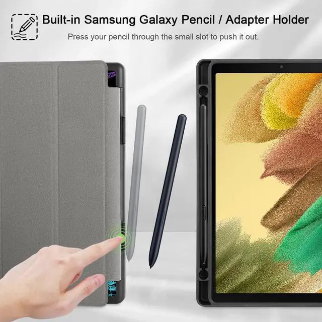 Alt view image 3 of 5 - Tuiklol Case for Samsung Galaxy Tab A7 Lite 8.7 inch 2021 Model SM-T220 T225 T227 Built-in S-Pen Holder TPU Protective Hard Back Shell for Tab A7 Lite 7.8'' Smart Cover,Dreamcatcher