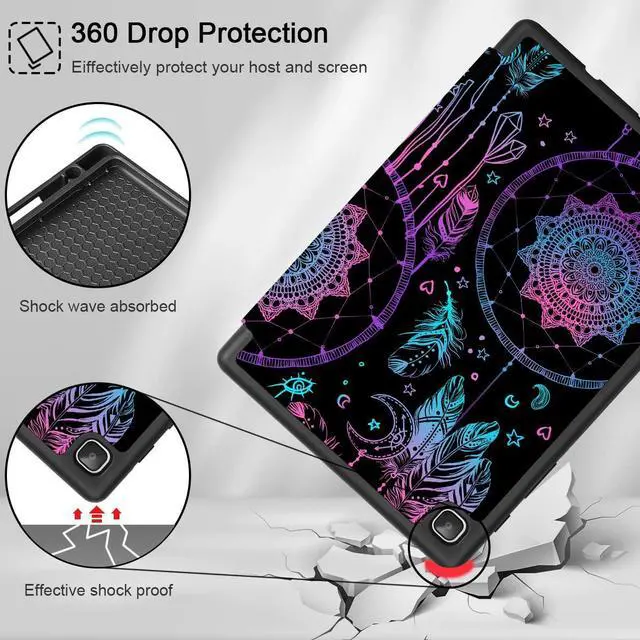 Alt view image 5 of 5 - Tuiklol Case for Samsung Galaxy Tab A7 Lite 8.7 inch 2021 Model SM-T220 T225 T227 Built-in S-Pen Holder TPU Protective Hard Back Shell for Tab A7 Lite 7.8'' Smart Cover,Dreamcatcher