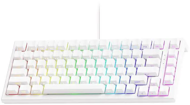 Main image of Akko TAC75 Rapid Trigger Gaming Keyboard Wired HE Keyboard Shine Through White, AstroAim Switch