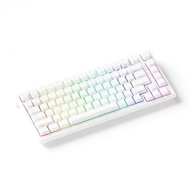 Alt view image 4 of 5 - Akko TAC75 Rapid Trigger Gaming Keyboard Wired HE Keyboard Shine Through White, AstroAim Switch