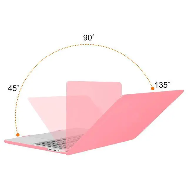 Alt view image 4 of 5 - MOSISO Compatible with MacBook Pro 13 inch Case M2 2025, 2024, 2023, 2022-2016 A2338 M1 A2251 A2289 A2159 A1989 A1708 A1706 with/Without Touch Bar, Plastic Hard Shell Case Cover, Cream Pink