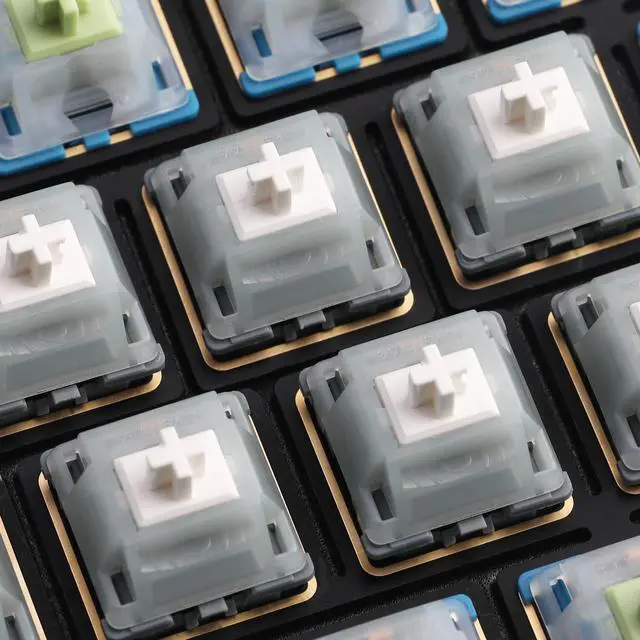 Alt view image 5 of 5 - kakiwutj EF Grayish Switches 90pcs for Mechanical Keyboard 5 Pin Tactile Switches Factory Pre-lubed Keyboard Switch 59g Gateron EF Grayish Switches (90 PCS)