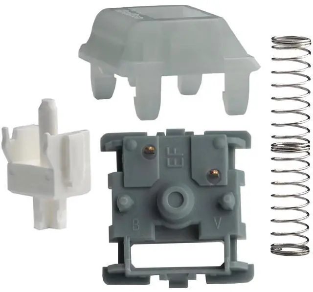 Alt view image 3 of 5 - kakiwutj EF Grayish Switches 90pcs for Mechanical Keyboard 5 Pin Tactile Switches Factory Pre-lubed Keyboard Switch 59g Gateron EF Grayish Switches (90 PCS)