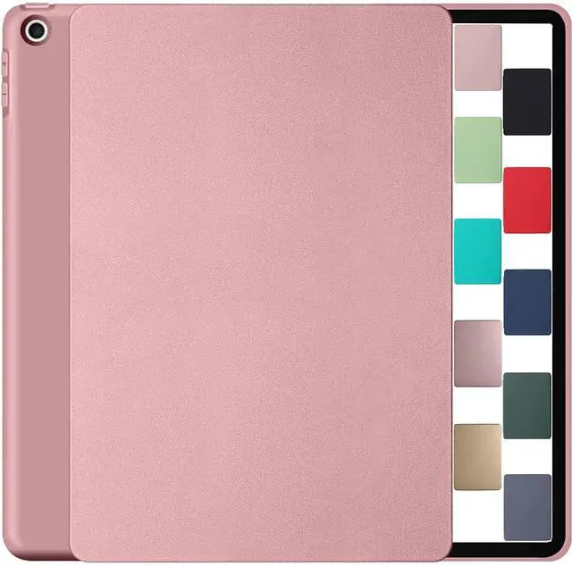 Main image of DuraSafe Cases for iPad Air 1 9.7 Inch 6 5 2 [iPad 5th 6th Air 1st 2nd Gen ] A1893 A1822 A1566 MD785LL/A MD788LL/A MD786LL/A MD789LL/A Full Body Soft Back Cover Wake/Sleep Feature - Rose Gold