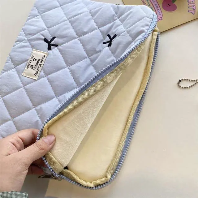 Alt view image 2 of 5 - Attria Cute Bow Graphic Carrying Laptop Bag Y2K Preppy Laptop Sleeve Case Bag Kawaii Pad Computer Protect Case Pouch (13-14 inch,Blue)