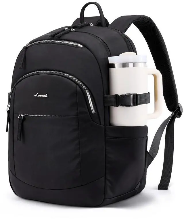 Main image of LOVEVOOK Laptop Backpack for Women Men, 15.6 Inch Work Business Computer Backpack, College School Bookbag for Student Teen Girl Boy, Travel Personal Item Bag, Casual Daypack Purse for Back to School