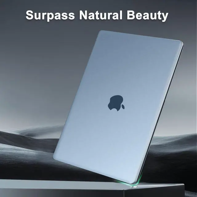 Alt view image 5 of 5 - MOSISO Compatible with MacBook Air 15 inch Case 2025 2024 2023 M4 A3241 M3 A3114 M2 A2941,Ultra-Thin Natural Original Plastic Hard Shell&Matching Color Keyboard Cover&Screen Film&Pouch, Sky Blue Clear