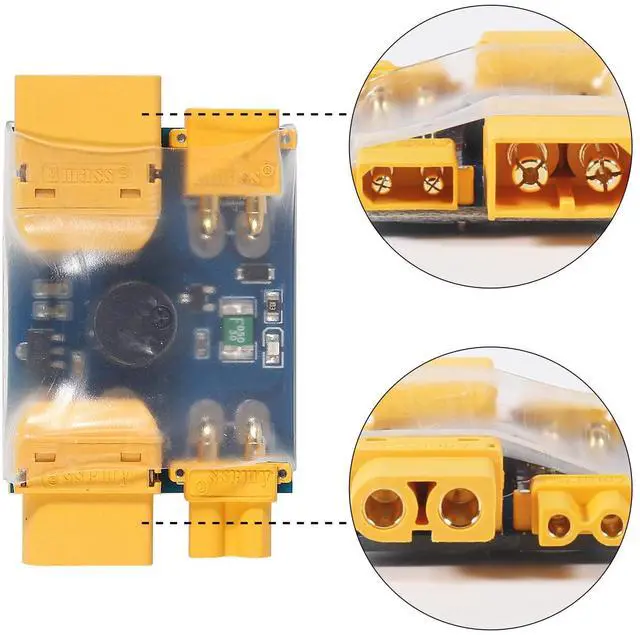 Alt view image 5 of 5 - Smoke Stopper for FPV Drone: Short-Circuit Protection XT30/ XT60 Lipo Safety Detecting Switch with Alarm Buzzer for RC 2-6S Battery Flight Controller ESC Stack VTX 3PCS