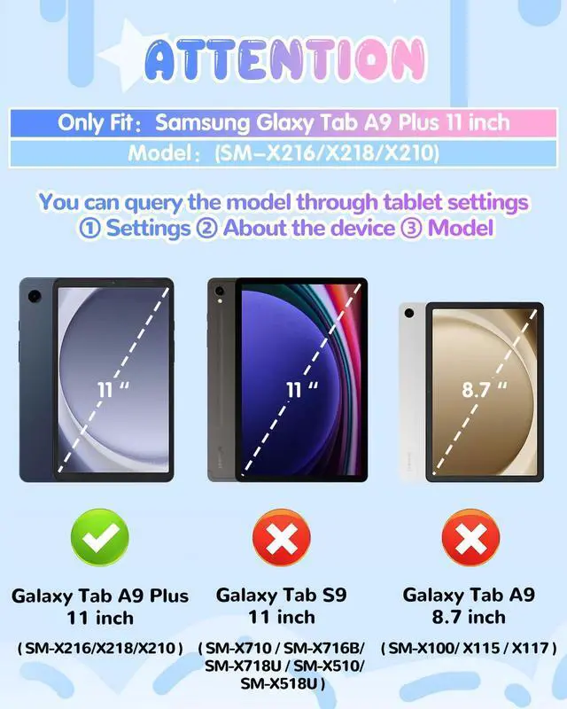 Alt view image 2 of 5 - Boaretiu for Galaxy Tab A9 Plus 11 Inch 2023 - with Shoulder Strap & Rotating Stand Strawberry Cute Cartoon 3D Kawaii for Girls Girly Teens Soft Silicone for Samsung A9+ Tablet Case