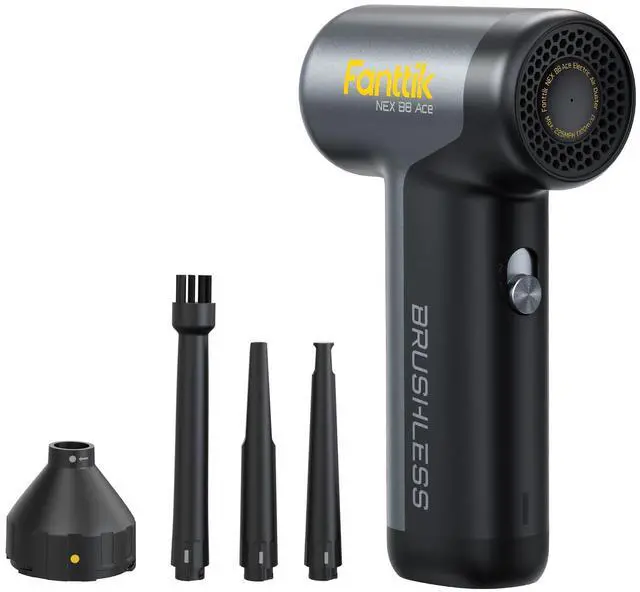 Main image of Fanttik B8 Ace Electric Air Duster, Compressed Air Duster, 110000RPM Brushless Motor, 2600mAh Rechargeable Battery, LED Light, Air Blower for Keyboard, PC Fans & Housing, Cabinet
