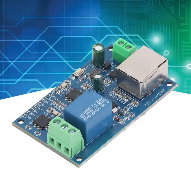 Alt view image 2 of 5 - Network Relay Module PCB 1 Way Wired Ethernet LAN Control PCB Electronic Components