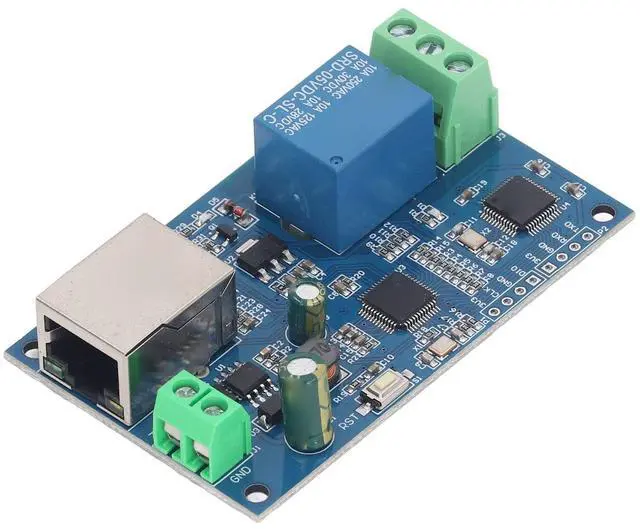 Alt view image 5 of 5 - Network Relay Module PCB 1 Way Wired Ethernet LAN Control PCB Electronic Components