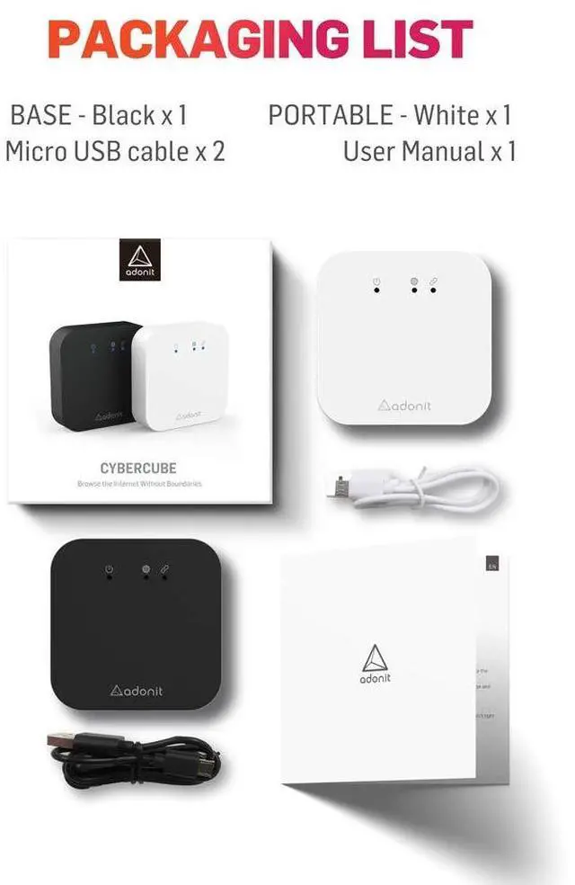 Alt view image 2 of 5 - Adonit CyberCube The Best Tool for Business Travel, Easy to Carry. Protect Your firm's Confidential Information Anywhere and Connect to ERP Systems at Any Location.