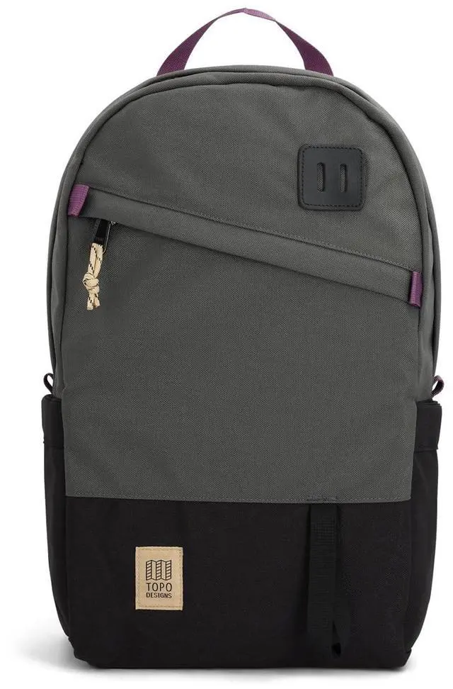 Main image of Topo Designs Daypack Classic  OG Daily Carry Pack Designed in Denver, Functional Travel Bag, Made from Recycled Nylon, 2 Padded Laptop Sleeves, 21L (Asphalt/Black)