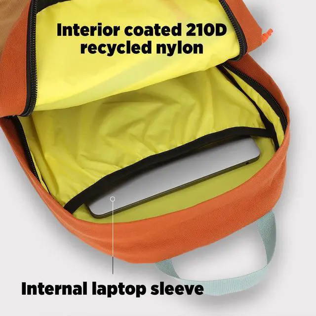Alt view image 5 of 5 - Topo Designs Daypack Classic  OG Daily Carry Pack Designed in Denver, Functional Travel Bag, Made from Recycled Nylon, 2 Padded Laptop Sleeves, 21L (Asphalt/Black)