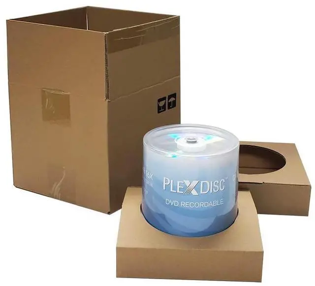 Alt view image 2 of 5 - PlexDisc DVD-R 4.7GB 16x Recordable Media Silver Top Disc  100pk Cake Box (FFP) 632-115-BX, 100 Discs