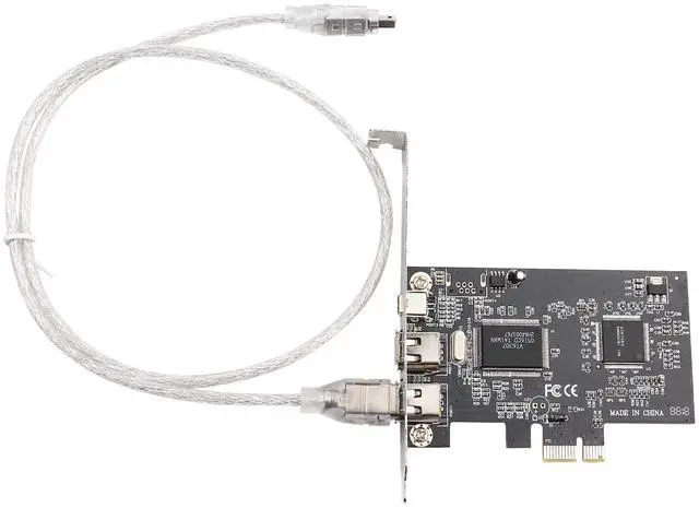 Main image of PCIE Firewire Card, IEEE 1394 PCI Express Controller, 1394a Firewire 800 Adapter with Firewire Cable, 3 Ports, 2X 9 Pin, 1x 6 Pin