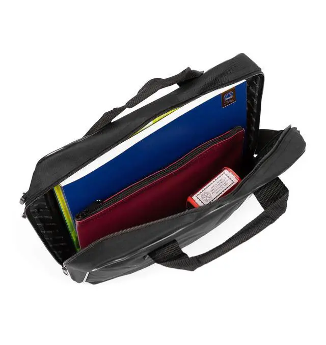 Alt view image 2 of 5 - National Notary Association Carry-All Notary Bag  Letter Size Carry-All with Multiple Pockets, Adjustable Shoulder Strap, and Mini Padlock Included