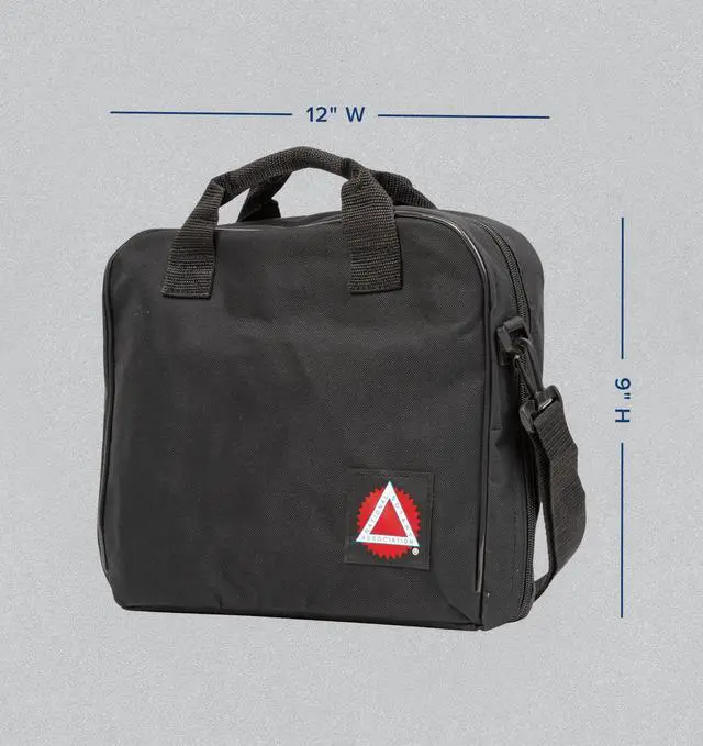 Alt view image 4 of 5 - National Notary Association Carry-All Notary Bag  Letter Size Carry-All with Multiple Pockets, Adjustable Shoulder Strap, and Mini Padlock Included