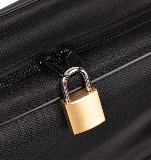 Alt view image 5 of 5 - National Notary Association Carry-All Notary Bag  Letter Size Carry-All with Multiple Pockets, Adjustable Shoulder Strap, and Mini Padlock Included