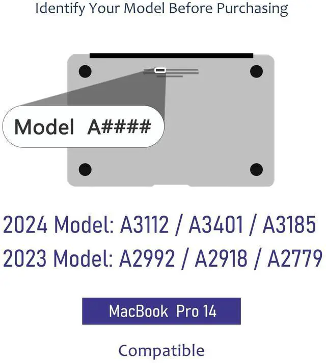 Alt view image 2 of 5 - Decal Skin Compatible with 2024~2021 MacBook Pro 14 inch (Model A3112 A3401 A3185 A2992 A2918 A2779) - Protective and Decorative Laptop Skin Decal Sticker, Anti-Scratch Vinly Wrap [Cracked Marble]