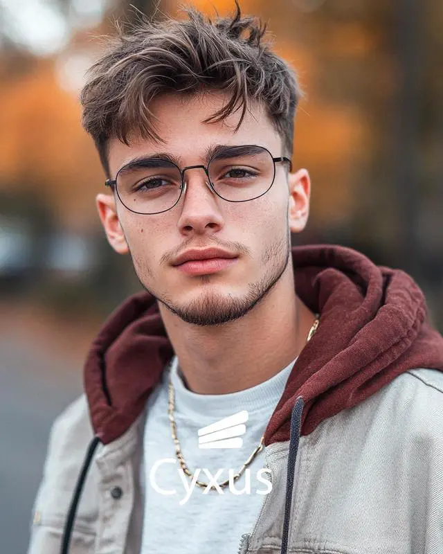 Alt view image 3 of 5 - Cyxus Oval Blue Light Blocking Glasses for Women Men,Metal Round Frame Computer Gaming Use Anti Eye Strain 8562