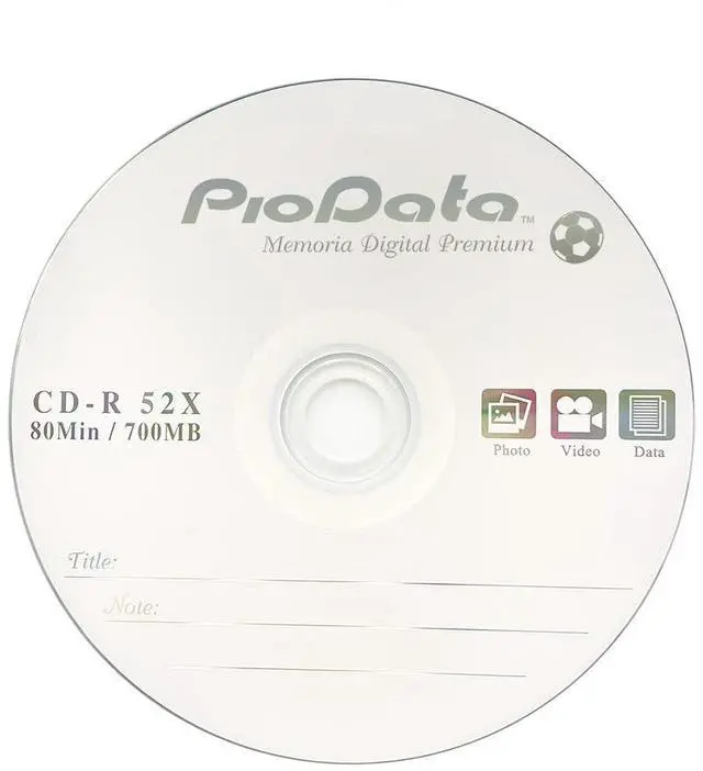 Alt view image 3 of 5 - PioData CD-R 52X 700MB Logo Top Recordable Media - 100 Disc Cake Box Spindle Blank CDs for Burning Music Bulk Writable CD Discs 100pk