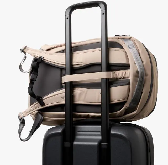 Alt view image 5 of 5 - Bellroy Transit Workpack (26 liters, laptops up to 16, tech accessories, gym gear, shoes, water bottle, daily essentials) - Stone