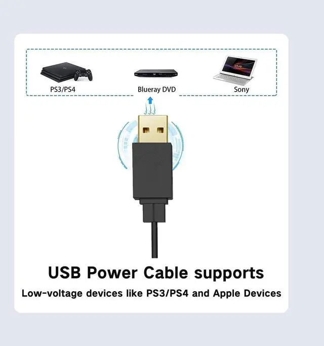 Alt view image 5 of 5 - FOINNEX HDMI to DisplayPort Cable 6.6FT, Unidirectional HDMI Output to DisplayPort Input, HDMI Source to DP Display Supports 4K@60Hz for Computer, PS3, Xbox, Monitor