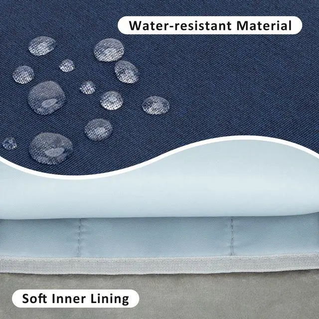 Alt view image 3 of 5 - jooeer Vertical Laptop Case for 13-13.3 Inch MacBook Air/Pro 13 Inch iPad Pro M4 Air M2 M3 12.9 Inch iPad Pro, Waterproof Protective Lightweight Laptop Computer Cover Bag, Navy Blue